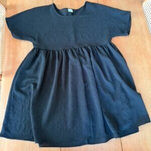 Black Babydoll Crepe Dress Aritizia Wilfred XXS